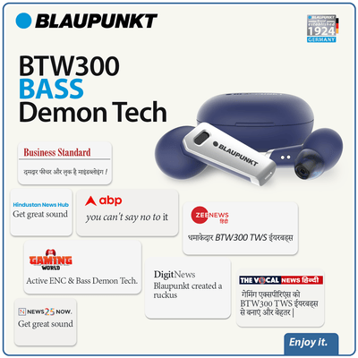 The new Blaupunkt BTW300. Bass never thumped so hard
