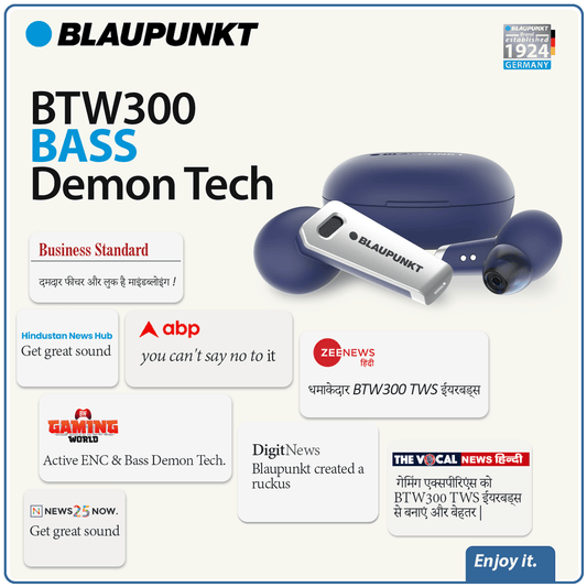 The new Blaupunkt BTW300. Bass never thumped so hard - Blaupunkt India
