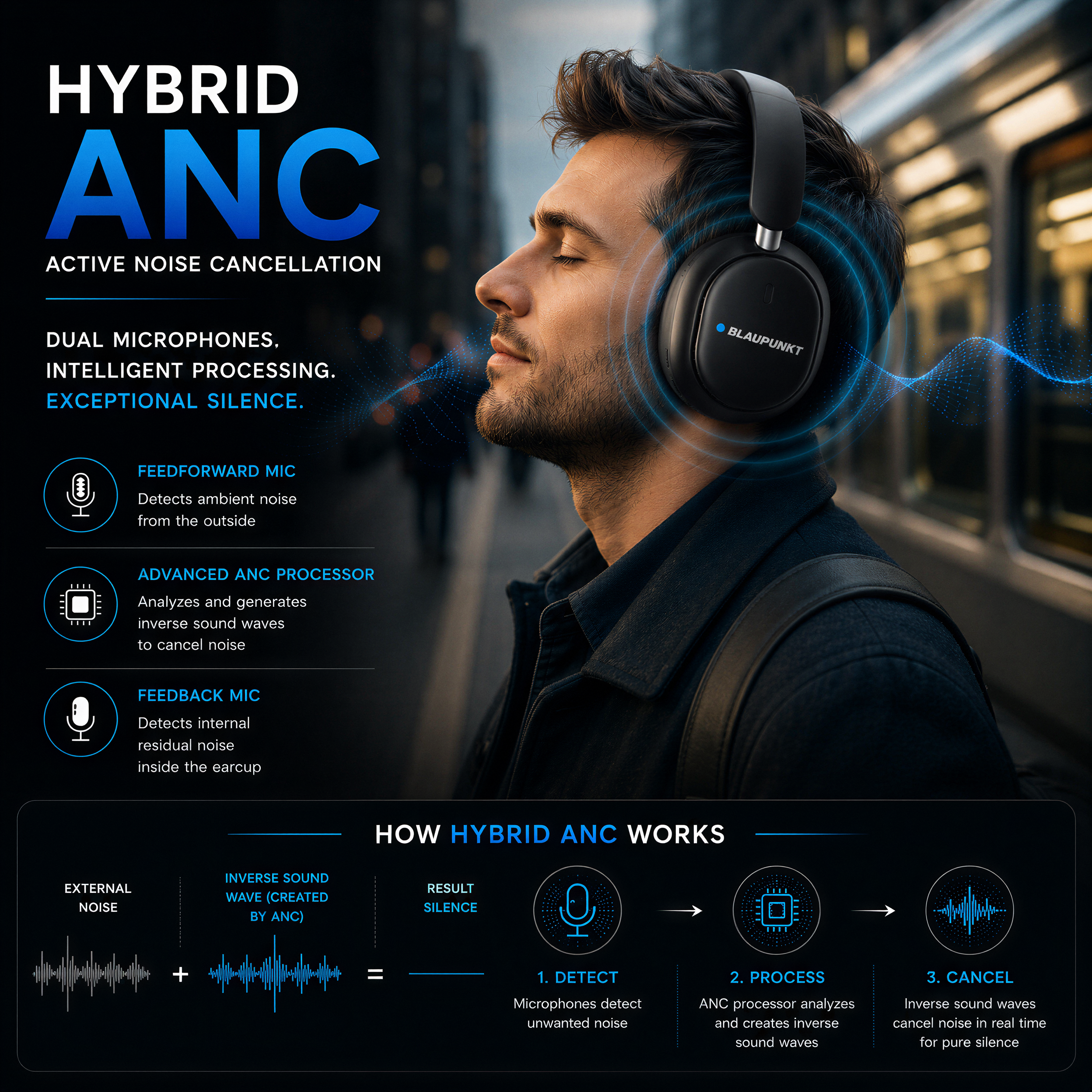 BH61 ZENX MOKSHA HYBRID ANC HEADPHONE