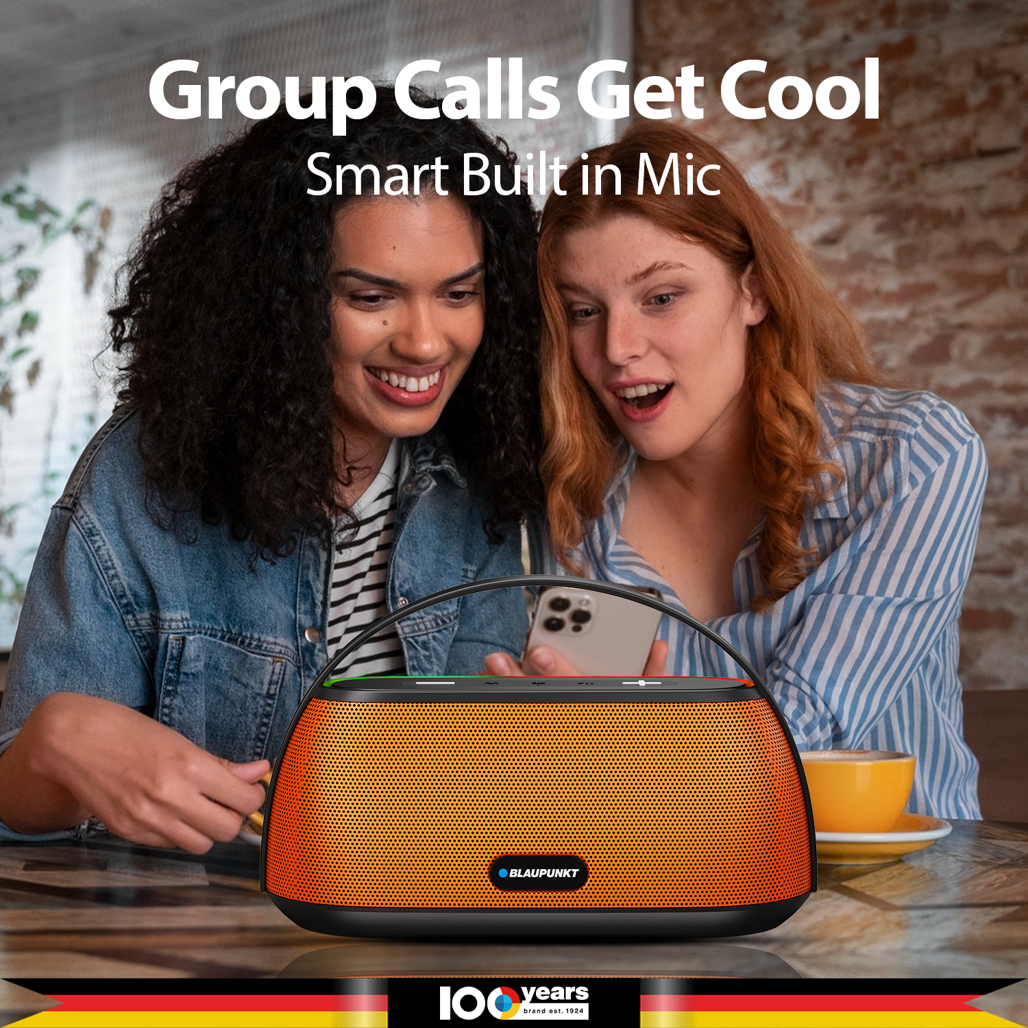 ATOMIK Grab 20W Portable Boombox Party Speaker (Orange)