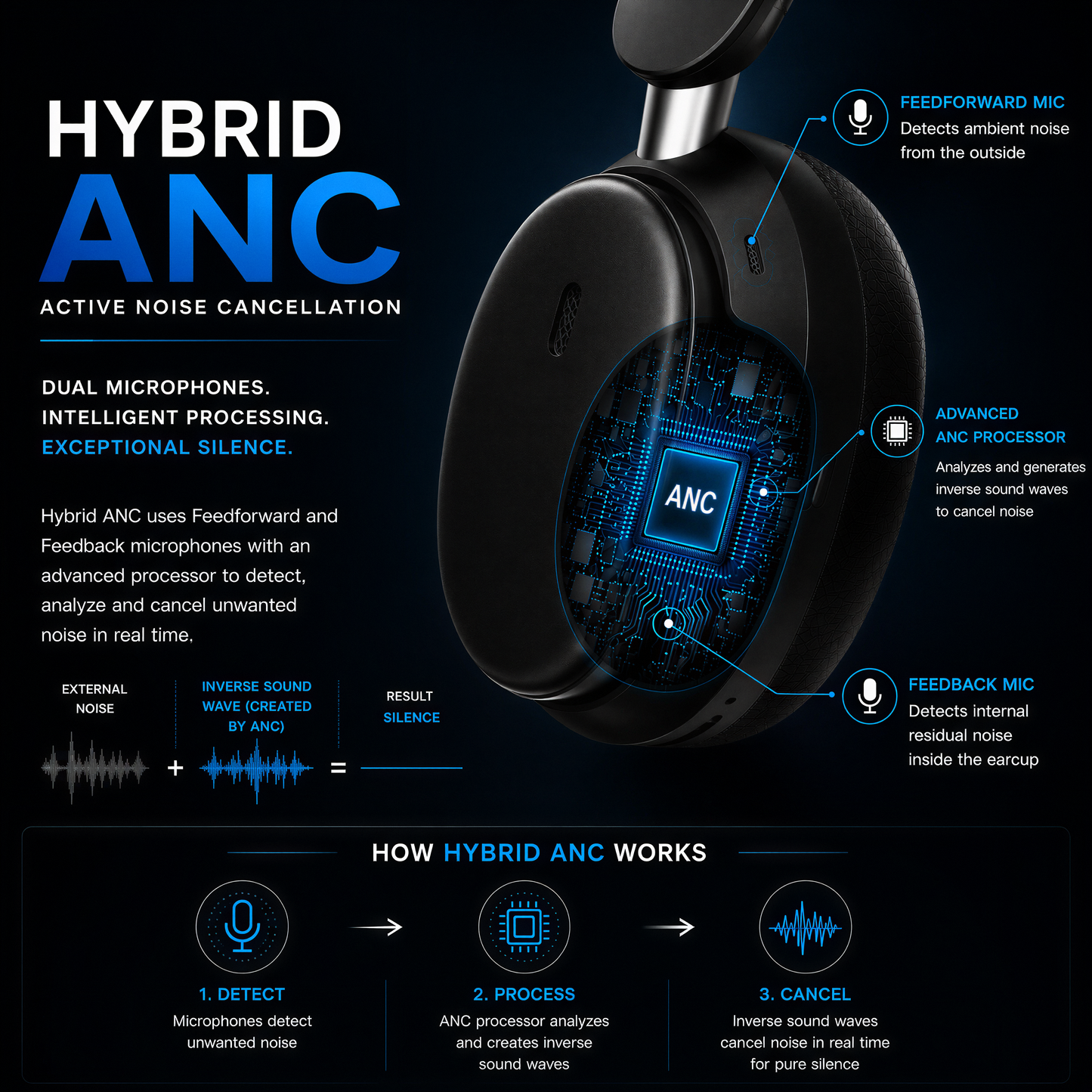 BH61 ZENX MOKSHA HYBRID ANC HEADPHONE