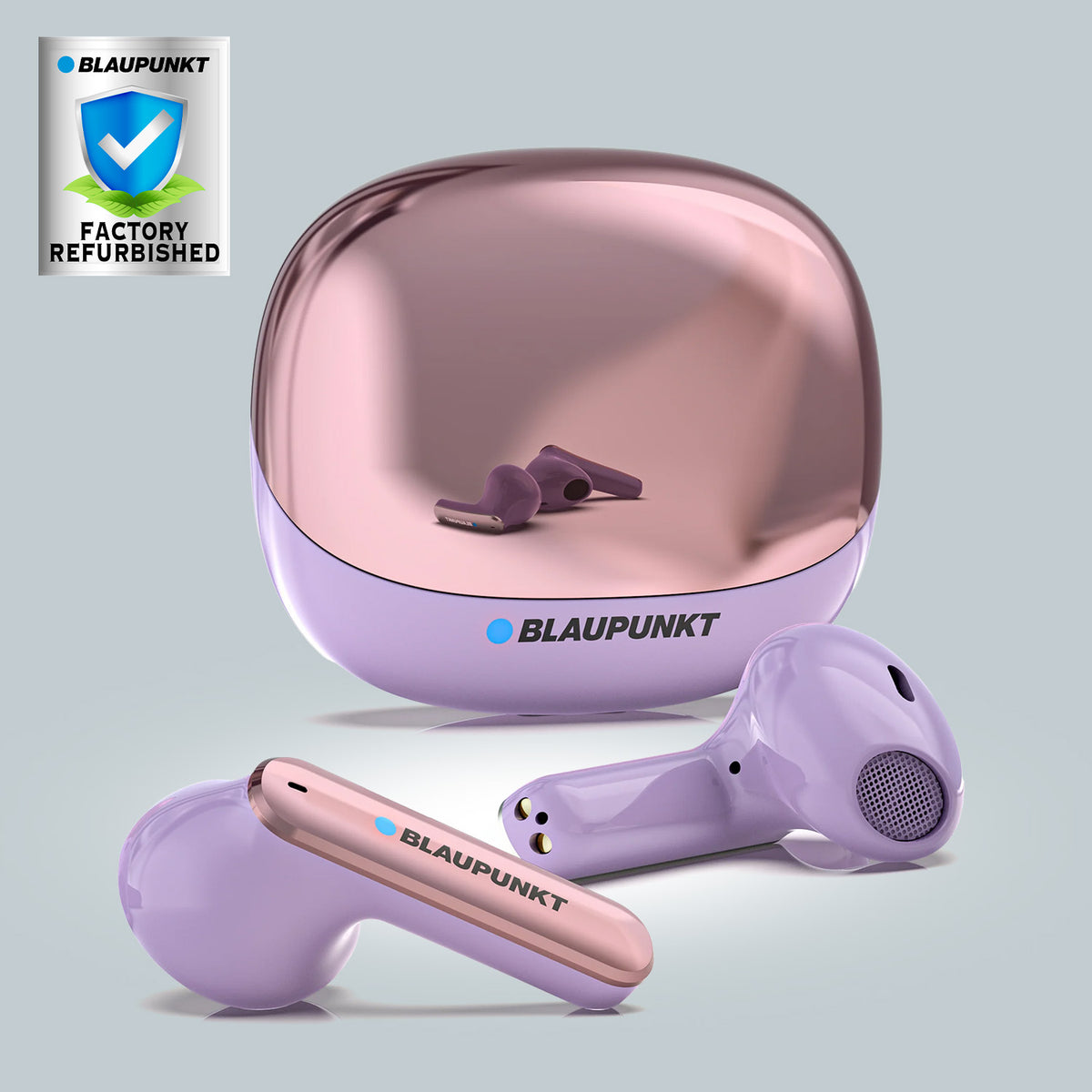 BTW100 Khrome True Wireless Bluetooth Earbuds Refurbished (Purple)