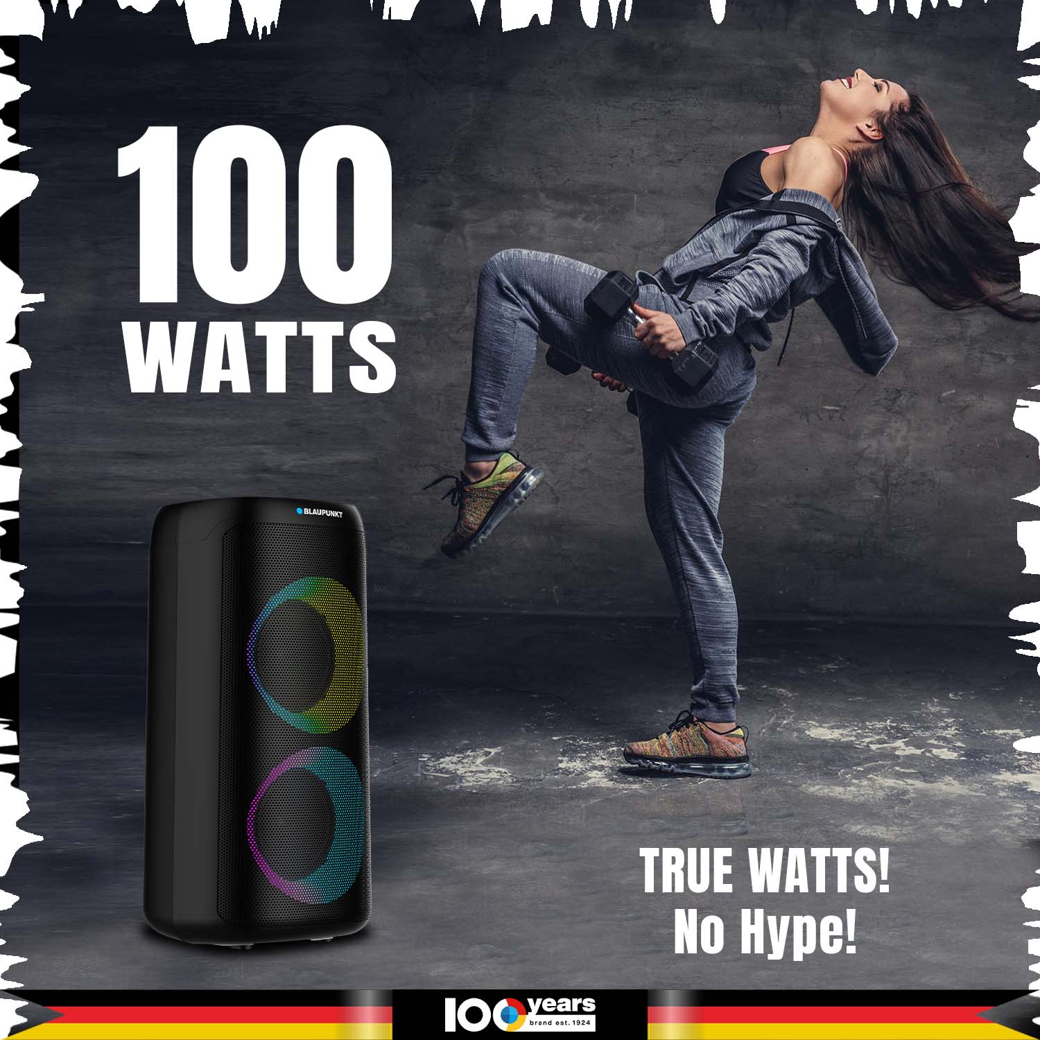 Rock & Roll RAVE 100W Party Speaker