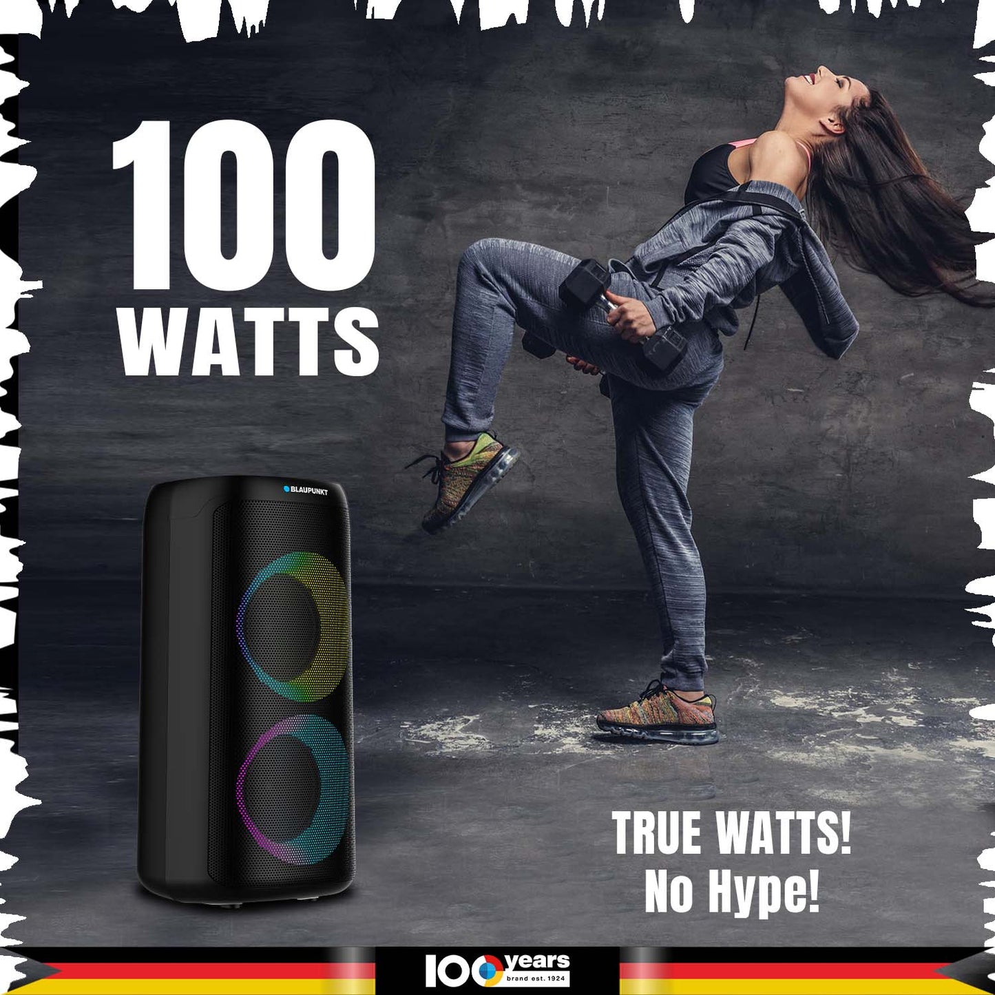 Rock & Roll RAVE 100W Party Speaker