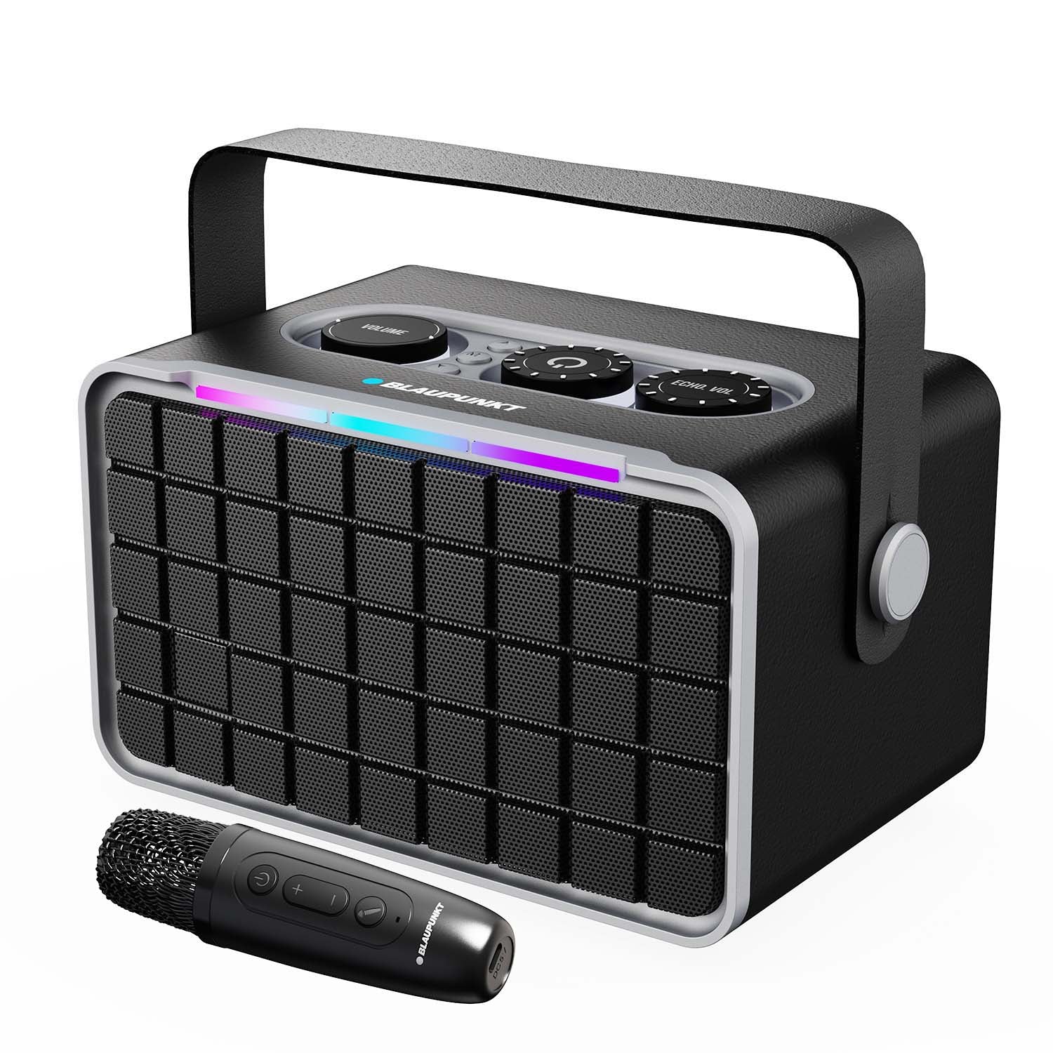 Atomik Retro Vibe 20W Portable Boombox Party Speaker (Black)