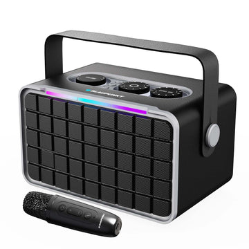Atomik Retro Vibe 20W Portable Boombox Party Speaker (Black)