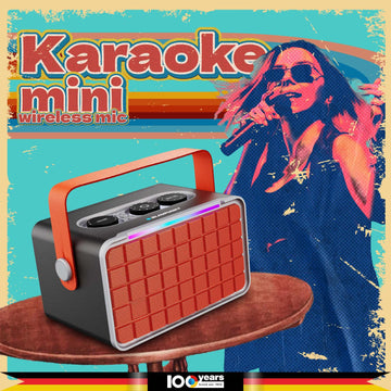 Atomik Retro Vibe 20W Portable Boombox Party Speaker (Orange)