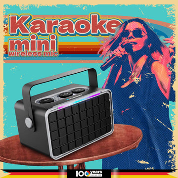 Atomik Retro Vibe 20W Portable Boombox Party Speaker (Black)