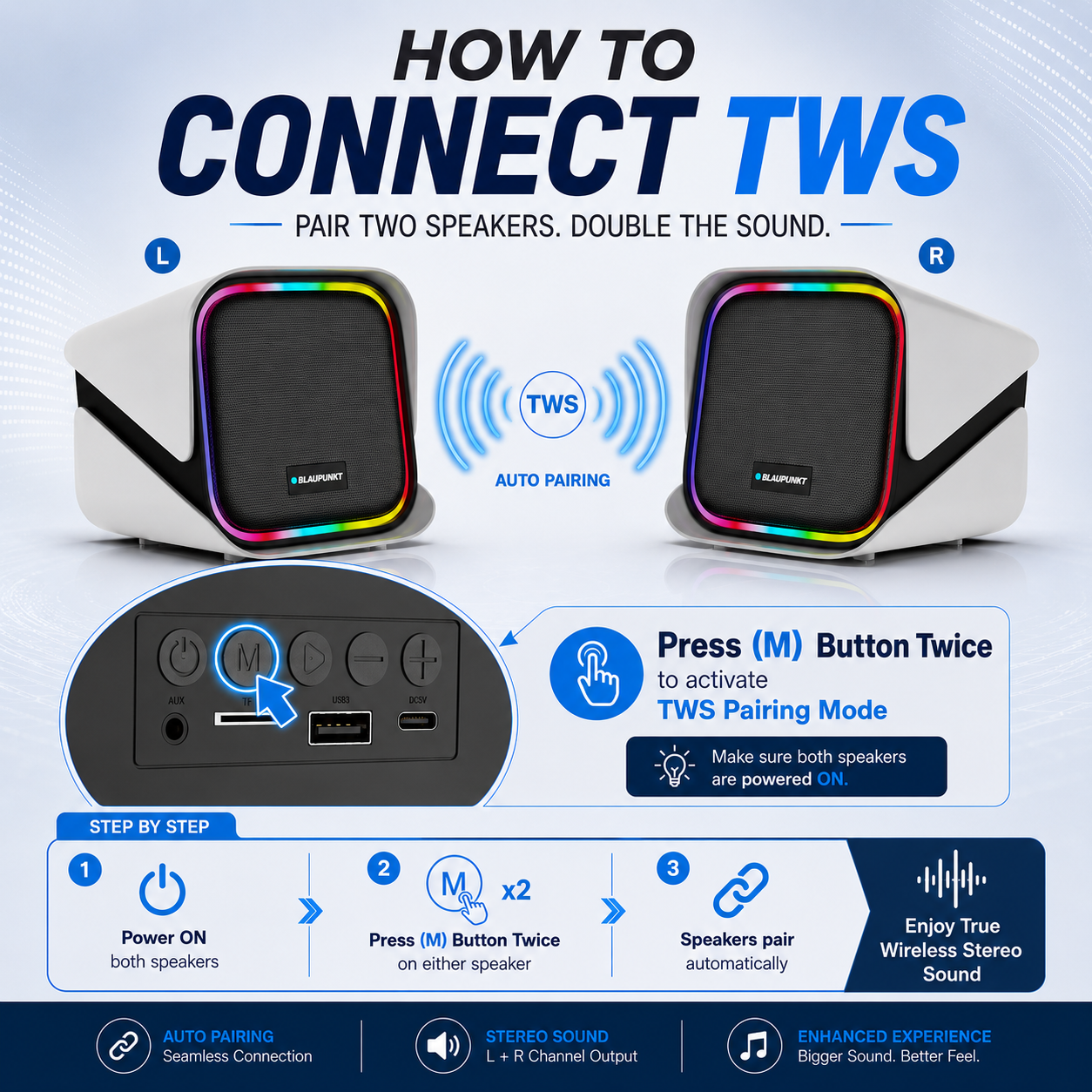 TWINZ Bookshelf BT Speakers