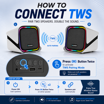 TWINZ Bookshelf BT Speakers