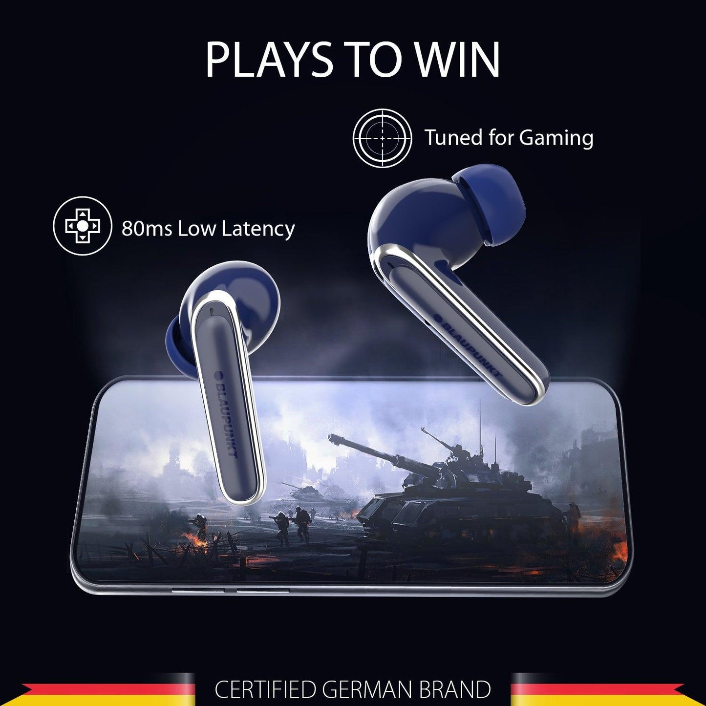 BTW100 BL   Wireless Earbuds Plays to Win