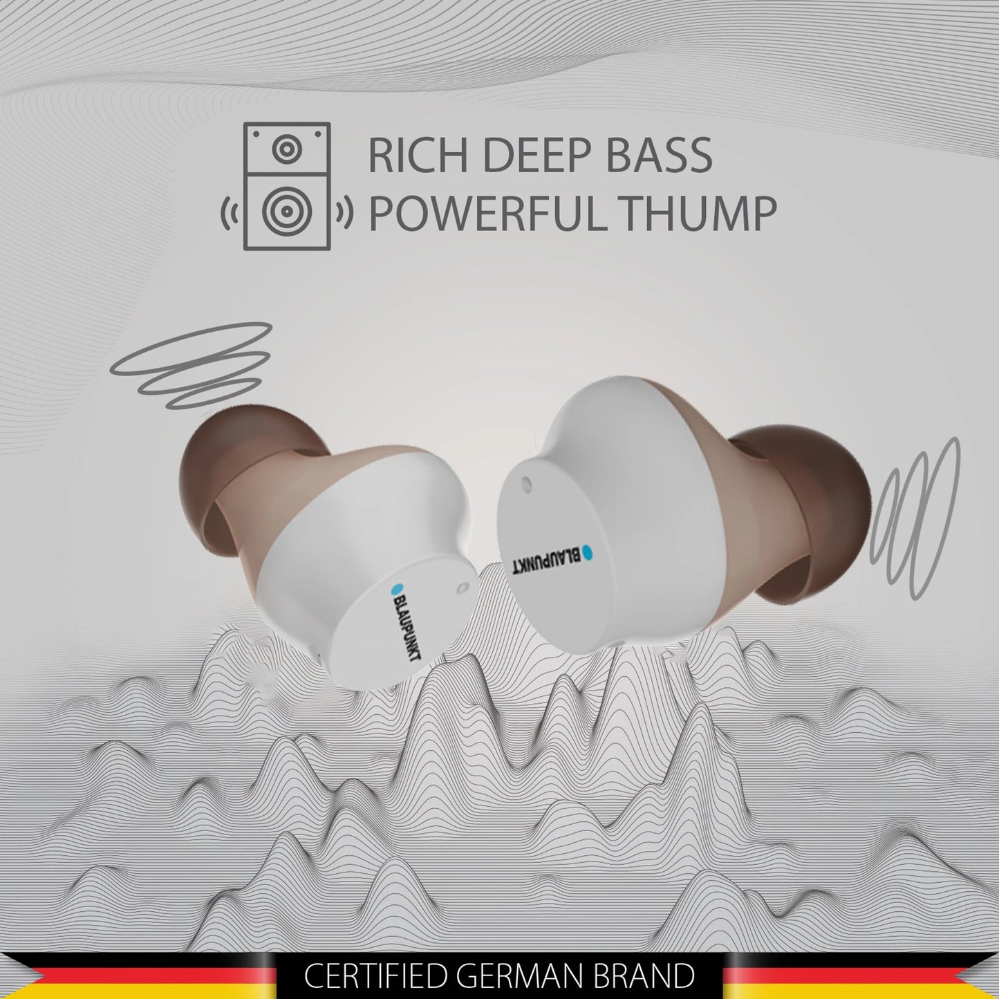 BTW25 Truly Wireless Earbuds (White)