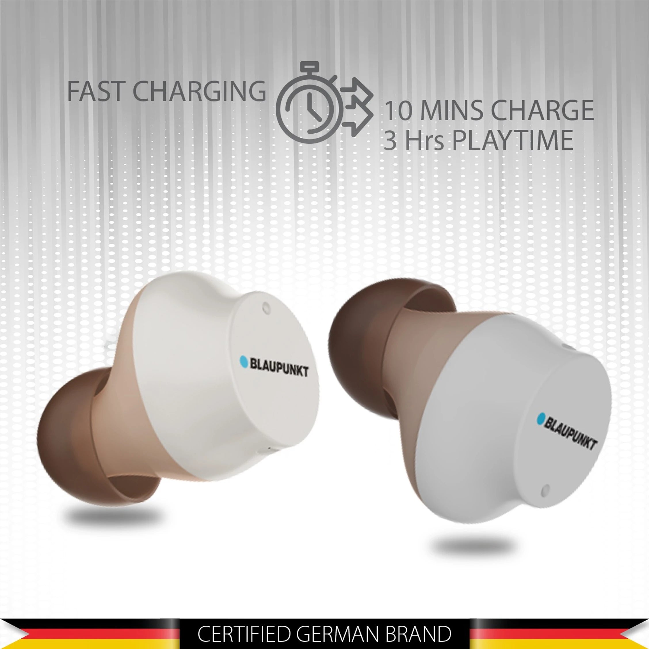 BTW25 Truly Wireless Earbuds (White)