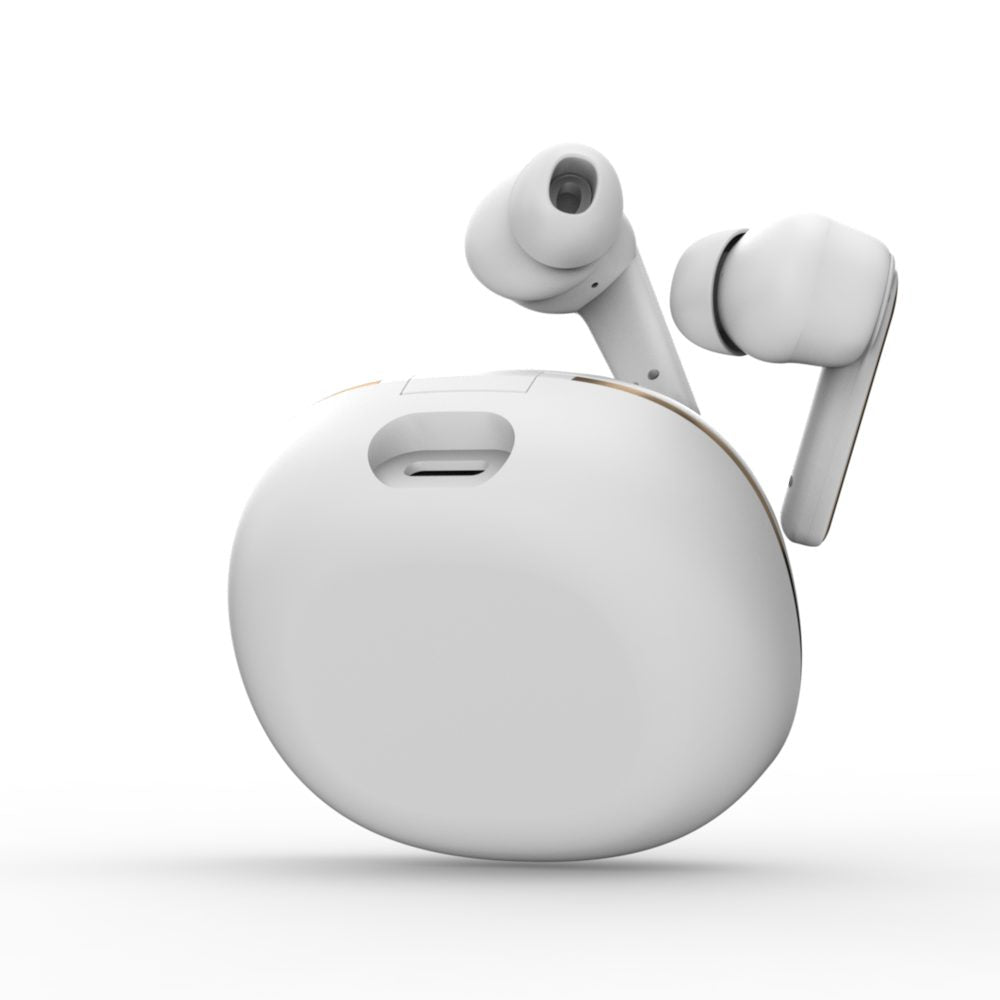 BTW300 Xtreme Moksha Maxbuds TRUE ANC Wireless Earbuds (White)