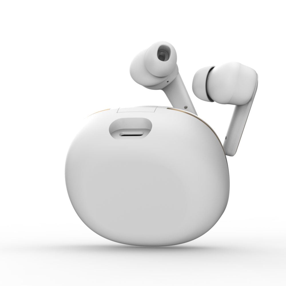 BTW300 Xtreme Moksha Maxbuds TRUE ANC Wireless Earbuds (White)