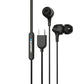 EM-01 Type C Wired Earphone with Noise Cancellation (Black)