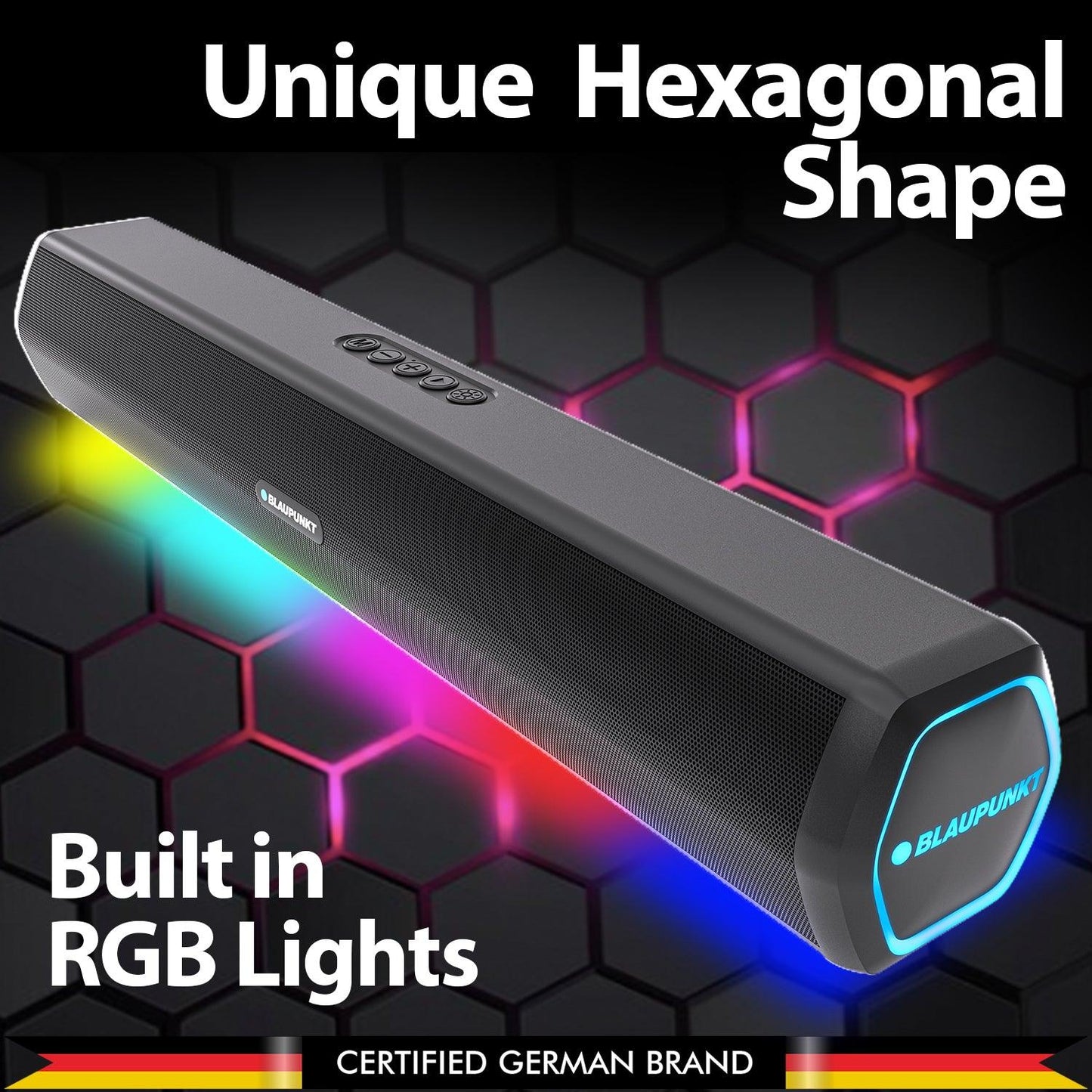 SBA20 Pro Wireless Bluetooth Soundbar with 25W (BK) - Blaupunkt India