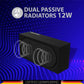 BT-55 Black Portable Wireless Bluetooth Speaker | Dual Passive Radiators Bluetooth Speaker with FM