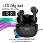 Blaupunkt BTW20 BK Wireless Earbuds | IPX5 Water/Sweat resistant